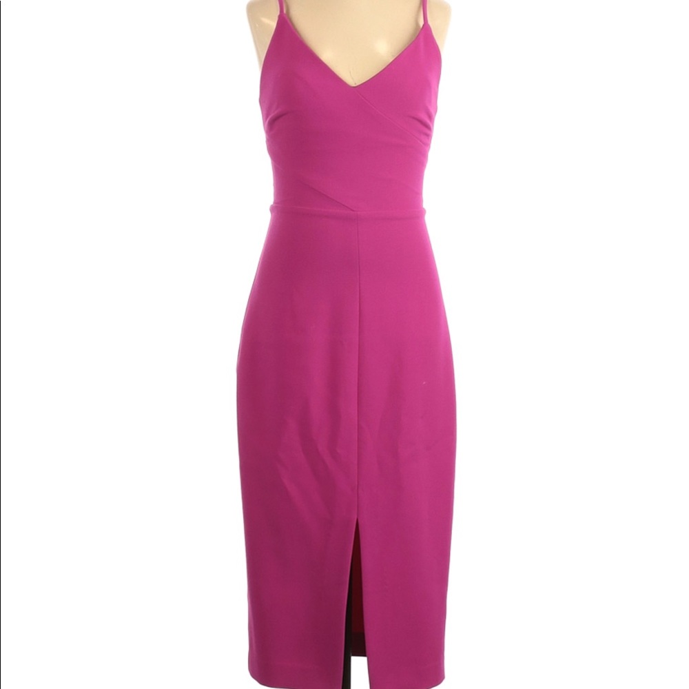 Saks Bright Magenta cocktail dress Likely brand
